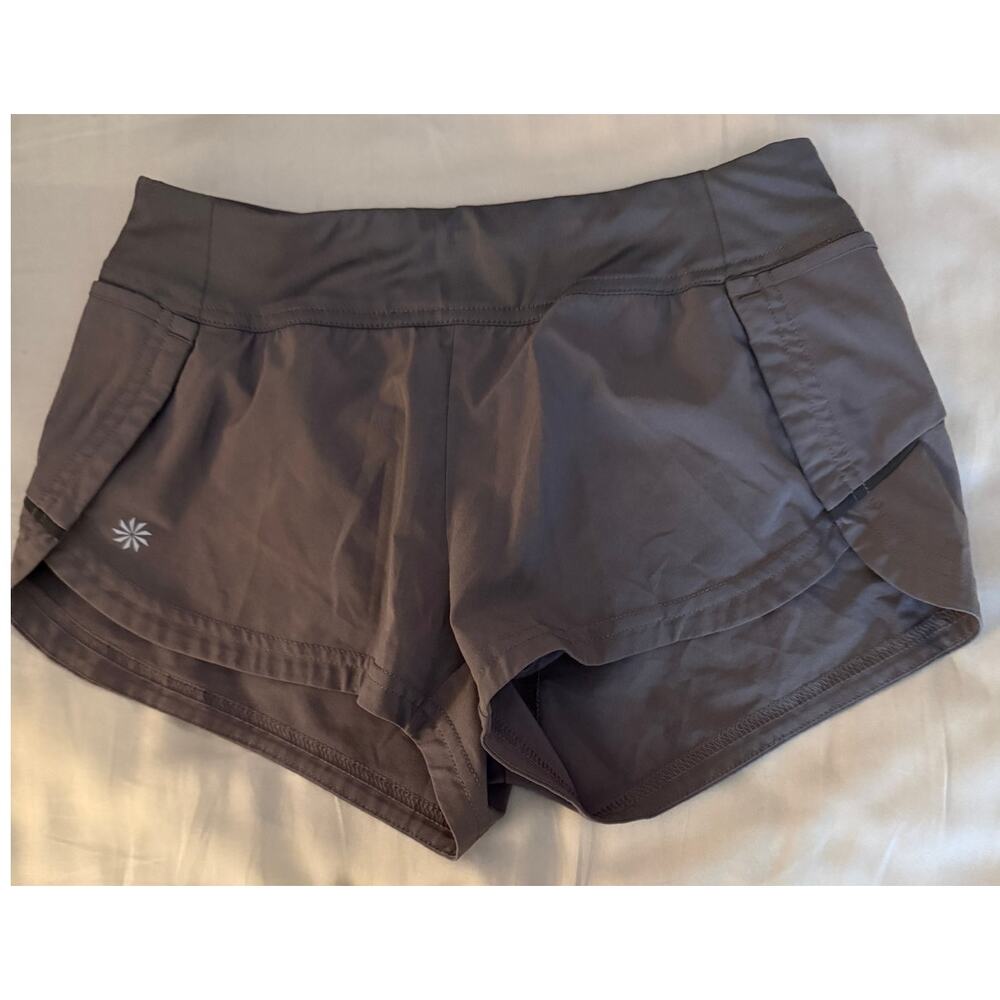 Athleta grey shorts size M 8-10